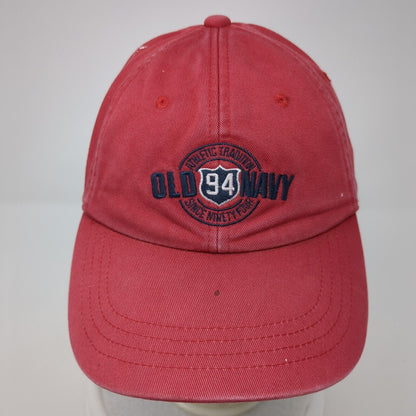 Old Navy 94 Strapback Hat Red S/M Adjustable Embroidered 6 Panel