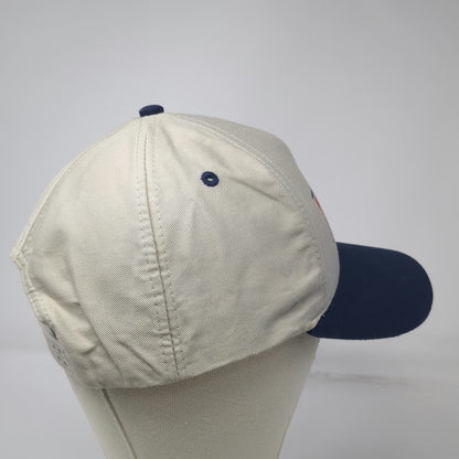 GAF 5 Panel Beige One Size Hat Snapback Weather Stopper Master Distributor Logo