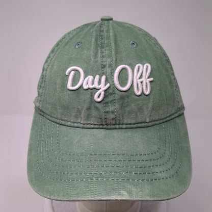 Day Off Slideback Hat Sage Green One Size Adjustable Leather Strap