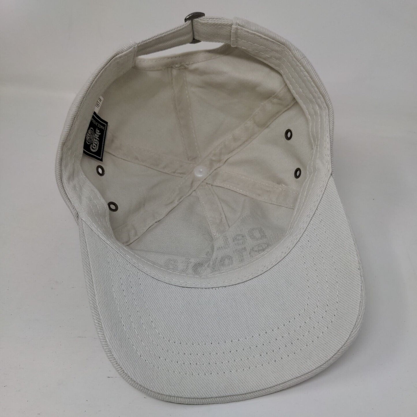 DeLuca Toyota Slideback Hat Tan One Size Adjustable Vented Holes 6 Panel Cobra