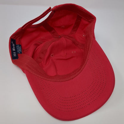 Oscar Mayer Strapback Hat Red OSFM Adjustable Vent Holes Hit Wear