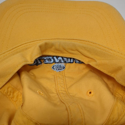 Old Navy Baseball Cap Yellow XL Embroidered Logo Slideback Cotton Adjustable Hat