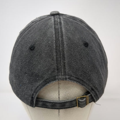 Dolphin Club 5 Panel Gray One Size Hat Croatia Patch Frayed Slideback Cotton