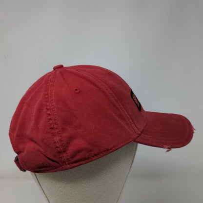 Jim Beam Slideback Hat Red OSFA Adjustable Vented Holes 6 Panel Style Master