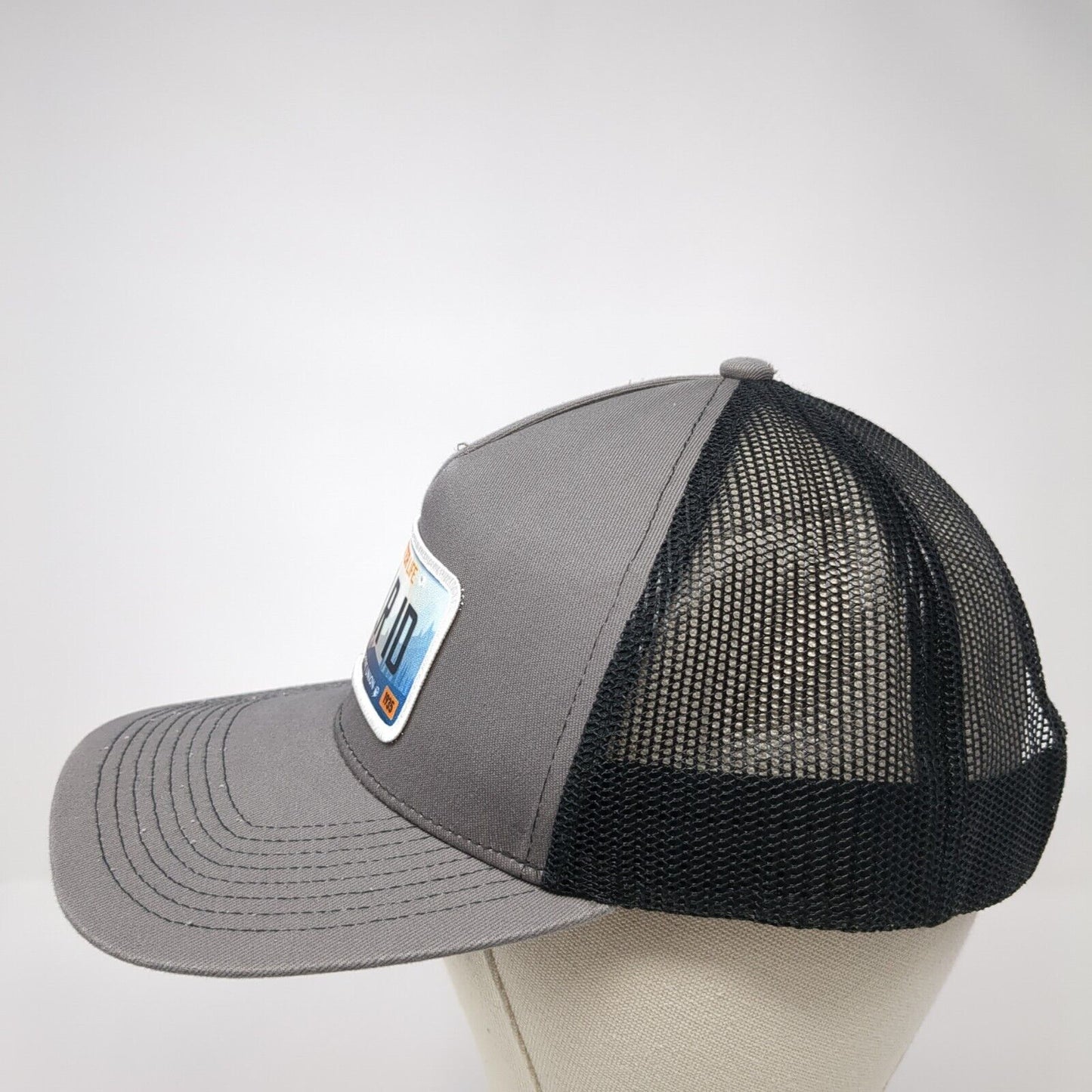 A Better Life XPLR ID East Idaho Credit Union Trucker Hat Gray OS Mesh Back OC
