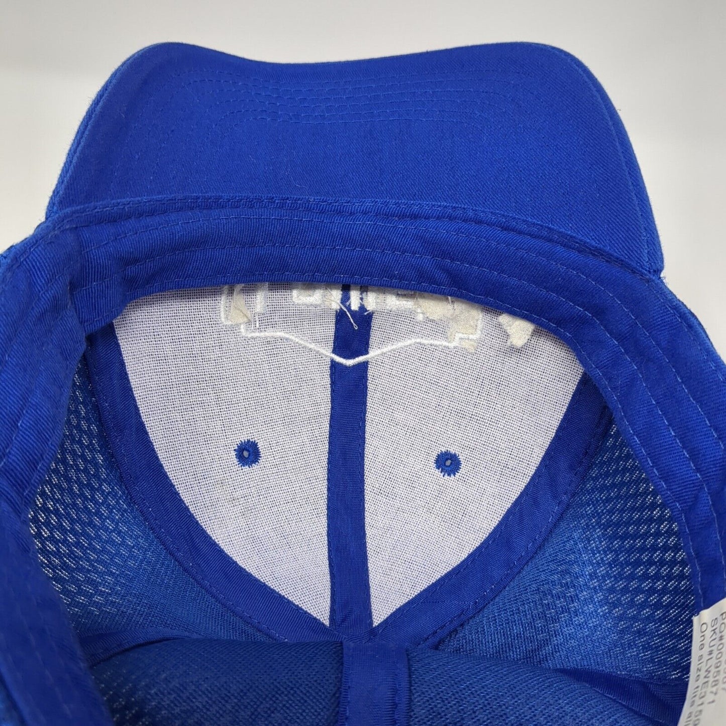 Lowe's Strapback Hat Blue One Size Adjustable Embroidered Mesh Back Cotton