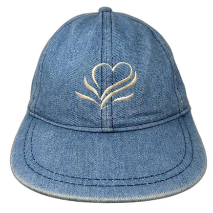 Luna Pier Baseball Cap Blue One Size Denim Heart Women of Faith Hat Slideback