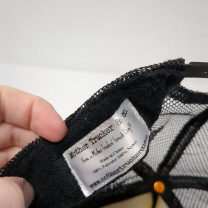 Squad Goals Snapback Rope Trucker Hat Black One Size Mesh Back Solid