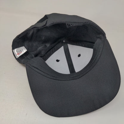 Coca-Cola Strapback Hat Black OSFM Adjustable Embroidered Moisture Wicking UV