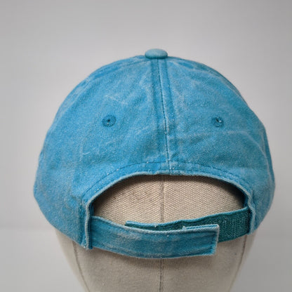 Mama Bear Strapback Hat Blue One Size Adjustable Embroidered Distressed