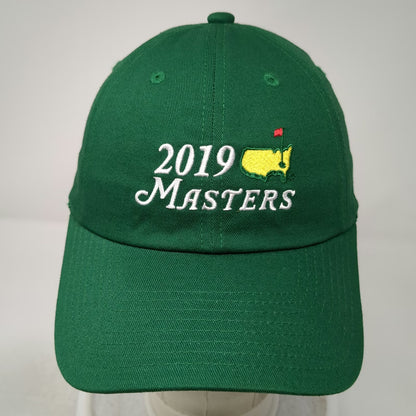 American Needle 2019 Masters Hat Green One Size Baseball Cap Cotton Slideback