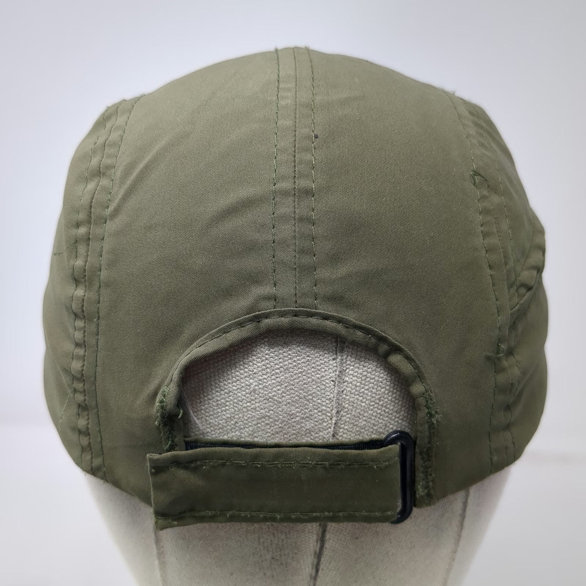 Kimilly Robinson 5 Panel Green Hat One Size Zip Pocket Monkey Wildlife Logo Cap