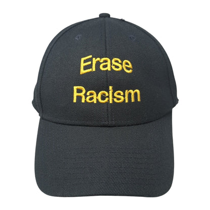 Erase Racism Strapback Hat Black One Size Adjustable Embroidered '47