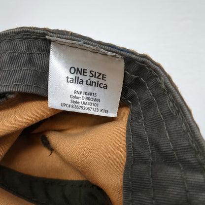 Signatures Baseball Cap Brown One Size Contrast Heavy Stitch Strapback Solid hat