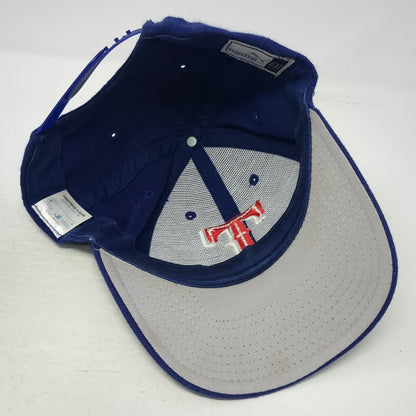 Texas Rangers MLB Puma Logo Athletic Snapback Blue One Size Hat Gray Underbrim