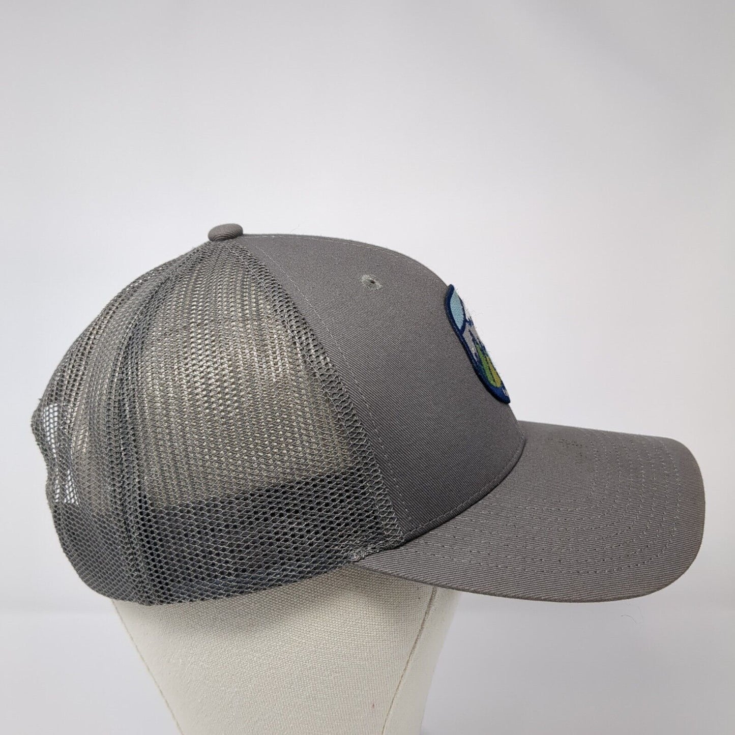 Outdoor Cap Adult Snapback Trucker Hat Gray OS Adjustable Embroidered Mesh Back