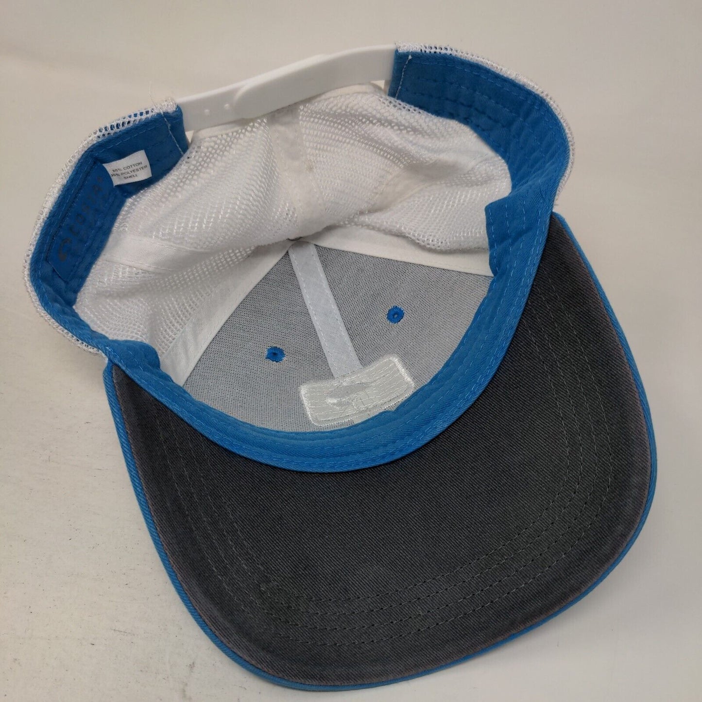 Costa Del Mar Snapback Trucker Hat Blue One Size Embroidered Mesh Back 6 Panel