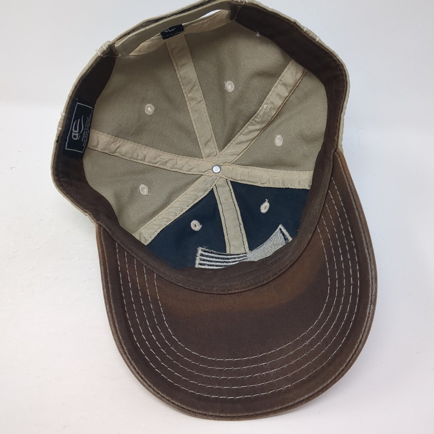 USA Flag Strapback Hat Multicolor One Size Adjustable Outdoor Cap
