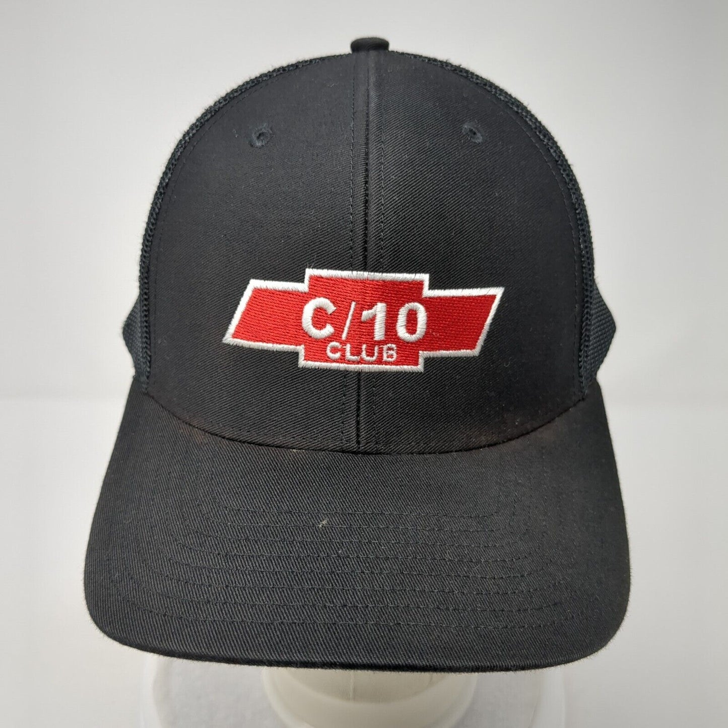 C/10 Club Snapback Mesh Back Trucker Hat Black One Size Richardson