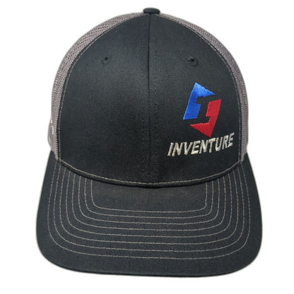 Richardson Trucker Hat Black Gray One Size Mesh Snapback Inventure Structured