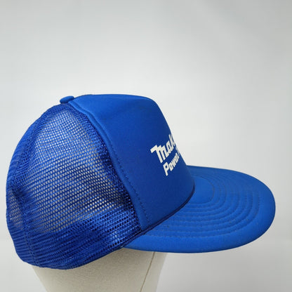 Makita Power Tools Snapback Rope Trucker Hat Blue One Size Mesh Back