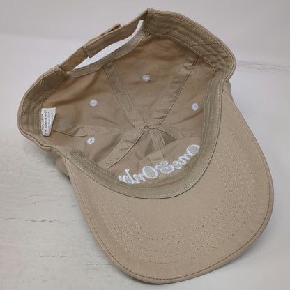 One&Only Palmilla Cotton Baseball Cap Beige One Size Strapback Curved Brim Hat