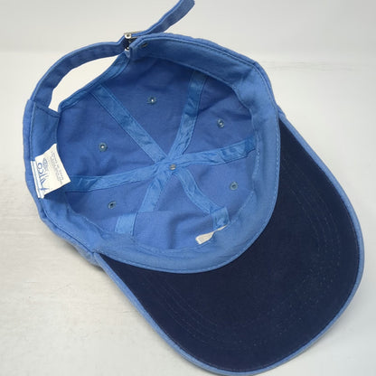AFTCO Baseball Cap Blue One Size Slideback Cotton Fish Logo Fishing Hat Outdoor