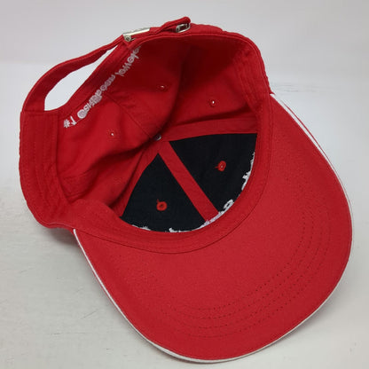 Little Switzerland Baseball Cap Red One Size Caribbean Jeweler Sandwich Brim Hat