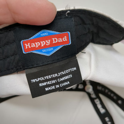 Happy Dad 5 Panel White Pink Blue Red One Size Hard Seltzer Logo Snapback Hat
