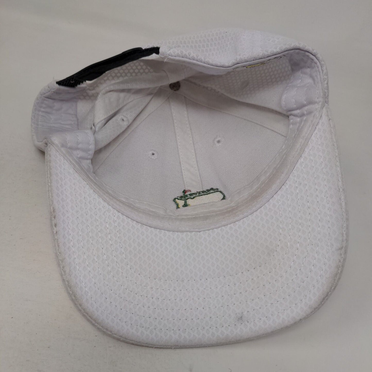 Masters Strapback Hat White One Size Adjustable Embroidered American Needle