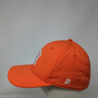 Dome Headwear Fitted Hat Orange Small/Medium Embroidered Logo Trojan