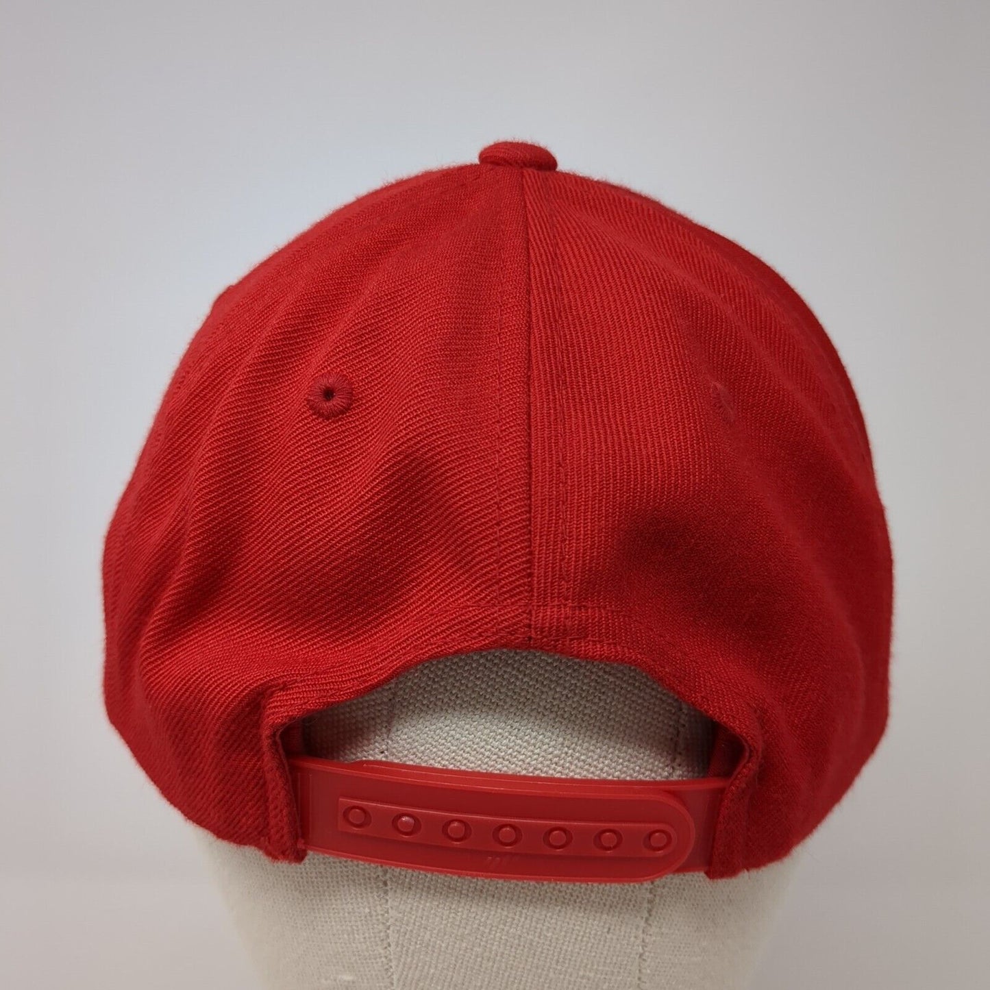 Superior Water & Air Snapback Hat Red One Size Lennox Yupoong 6 Panel