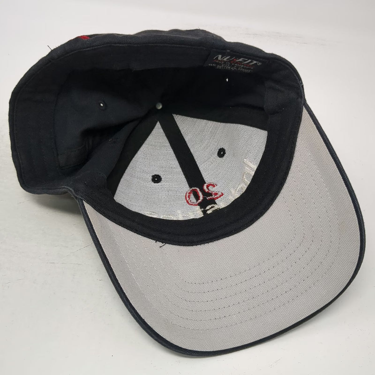 KC Caps Baseball Cap Black M J.E. Industries 20 Percent Stretch Fit Hat Gray