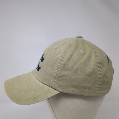 Wish You Were Hair Slideback Hat Tan One Size Adjustable Port Authority Cotton