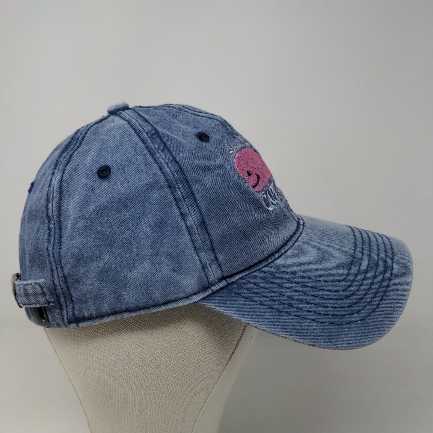 Unbranded Women's Slideback Hat Blue Adjustable Embroidered Cape Cod Logo