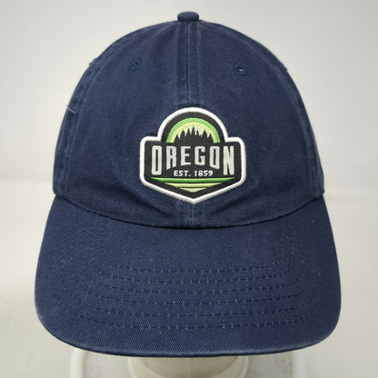 Rascals Baseball Cap Blue One Size Oregon Patch Slideback Strap Adjustable hat