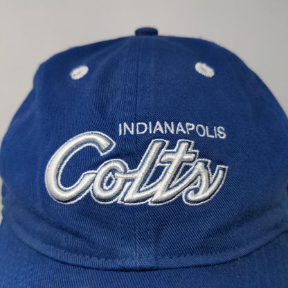 Reebok Team Apparel NFL Men's Indianapolis Colts Hat Blue OSFA 4 Autographs