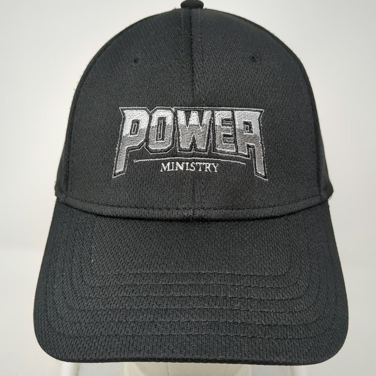 Otto Baseball Cap Black One Size Power Ministry Strapback Performance Fabric Hat