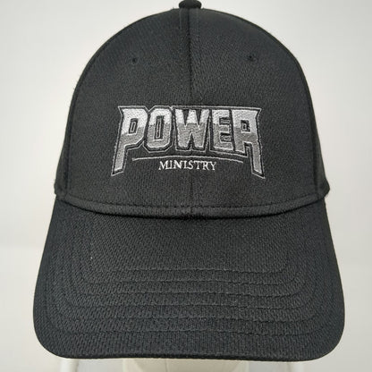 Otto Baseball Cap Black One Size Power Ministry Strapback Performance Fabric Hat