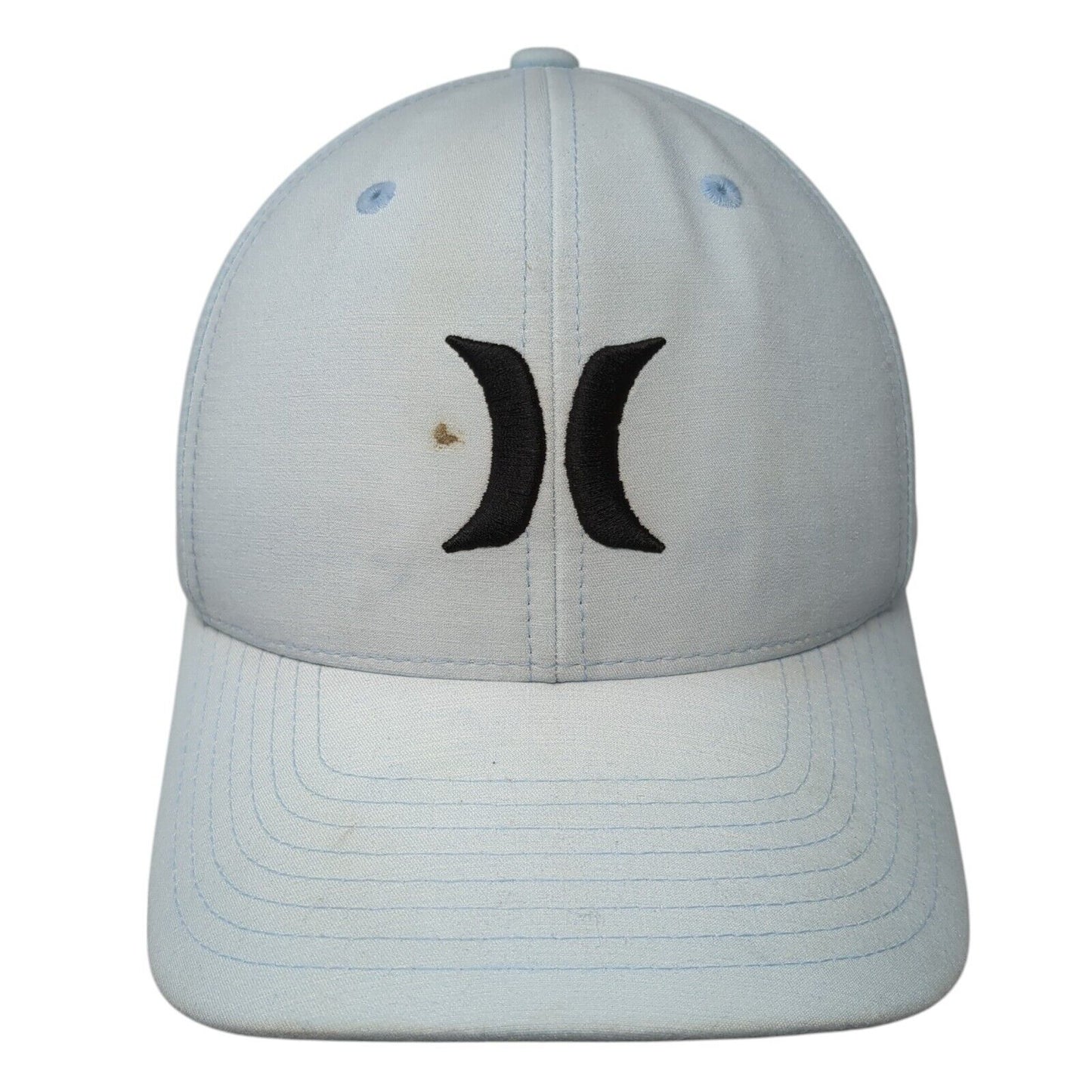 Hurley Logo Fitted Hat Blue S-M Embroidered Flexfit Yupoong 6 Panel