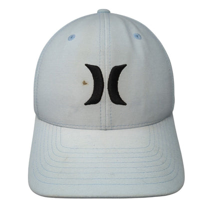 Hurley Logo Fitted Hat Blue S-M Embroidered Flexfit Yupoong 6 Panel