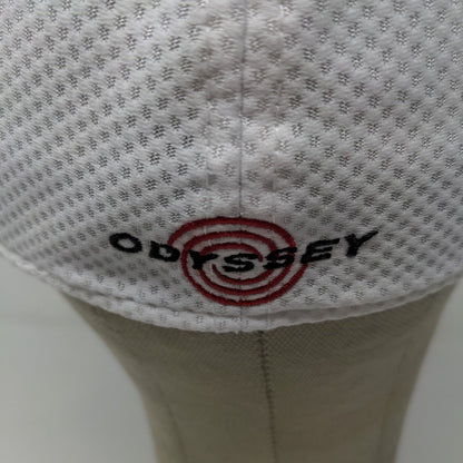 Callaway Men's Fitted Hat White Size S/M Embroidered Odyssey Golf Club Logo