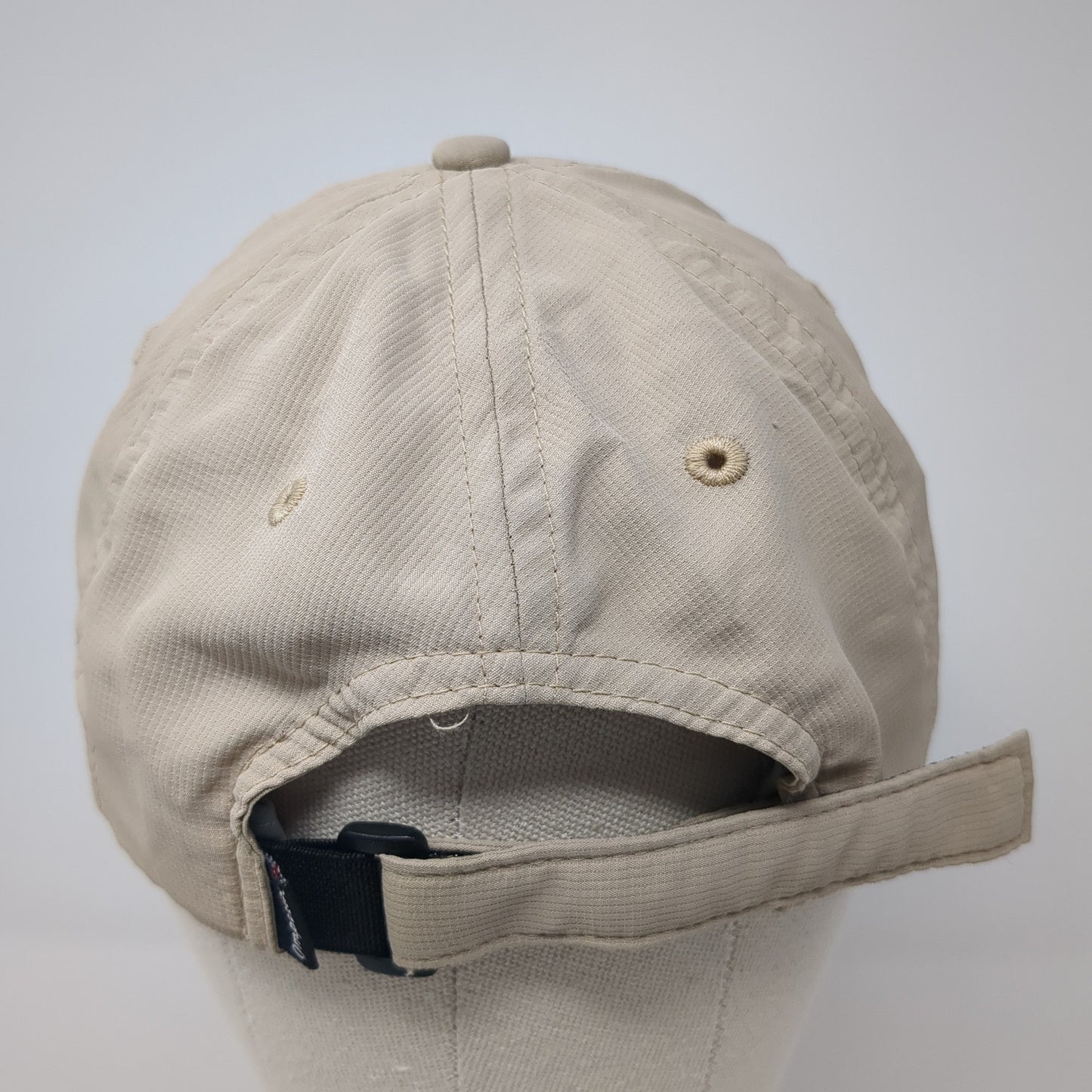 Shoal Creek Strapback Baseball Cap Beige OS Adjustable Embroidered Imperial