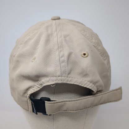 Shoal Creek Strapback Baseball Cap Beige OS Adjustable Embroidered Imperial