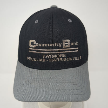 Community Bank Raymore Strapback Hat Black One Size Adjustable Yupoong