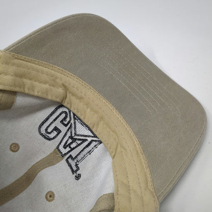 Caterpillar CAT G-Series Bulldozer Hat Beige One Size Baseball Cap Slideback