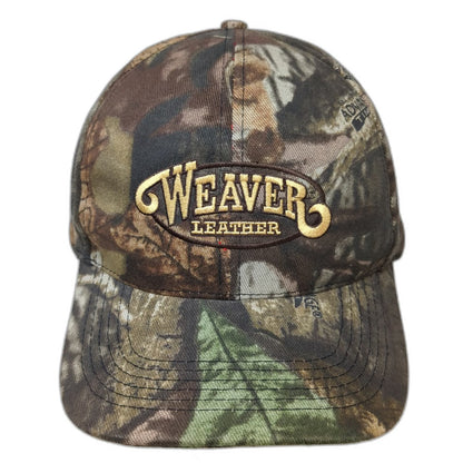 Takgear Snapback Hat Brown Camo Weaver Leather One Size Quilted Lining Cotton