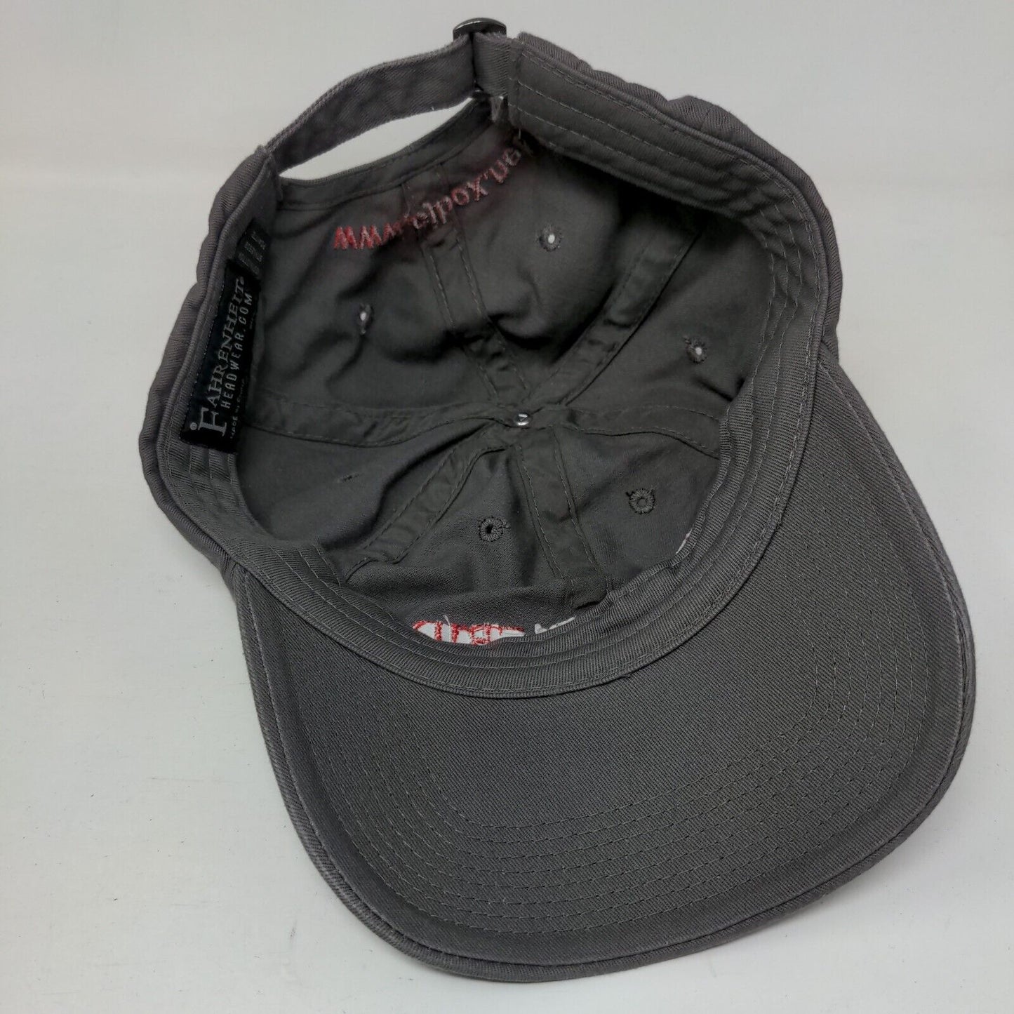 Off The Grid Slideback Hat Gray One Size Embroidered 6 Panel Fahrenheit