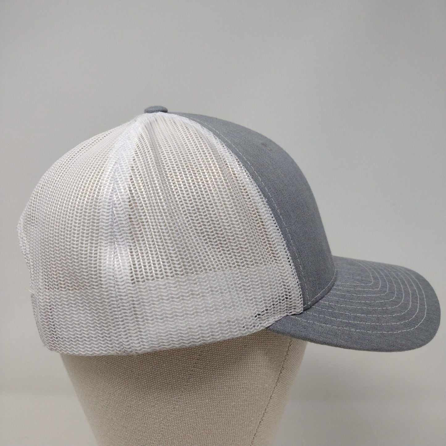 Idaho Snapback 112 Trucker Hat Gray OSFA Adjustable Mesh Back Richardson