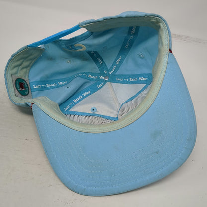Lazy J Ranch Wear 5 Panel Blue One Size Rope Hat Snapback Bull Graphic Premium